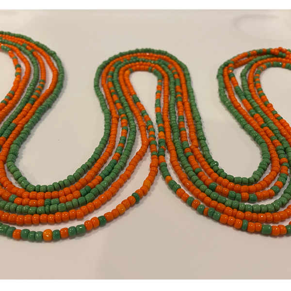 Orange Mint - Pre-Fab Collection Waist Beads