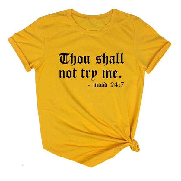 "Thou Shall Not" Tee